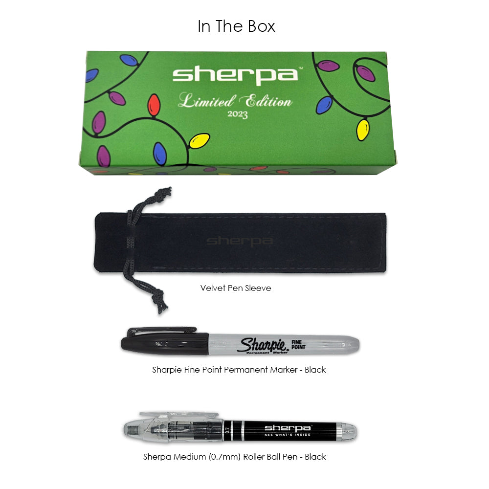 Sherpa Pen 2023 "Christmas Lights" Holiday Limited Edition Pen/Marker Cover