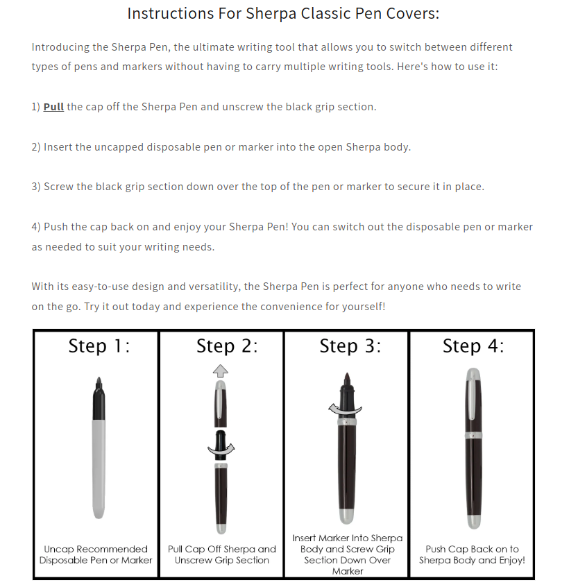 Sherpa Pen Classic Derby Stripes Derby L.E. Pen/Sharpie Marker Cover