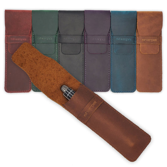 Sherpa Genuine Full-Grain Leather Single Pen Case - Ultimate Protection freeshipping - Sherpa Pen