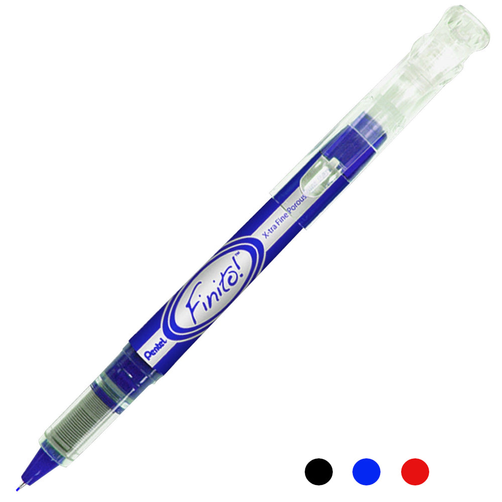 Pentel Finito! X-tra Fine Line 0.4mm Fiber-Tip Refills for Sherpa Classic Pen Cover