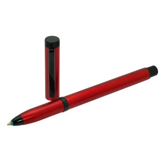 Sherpa Matte Red and Black Stick Ballpoint Pen Cover metal Sharpie marker holder by Sherpa Pen