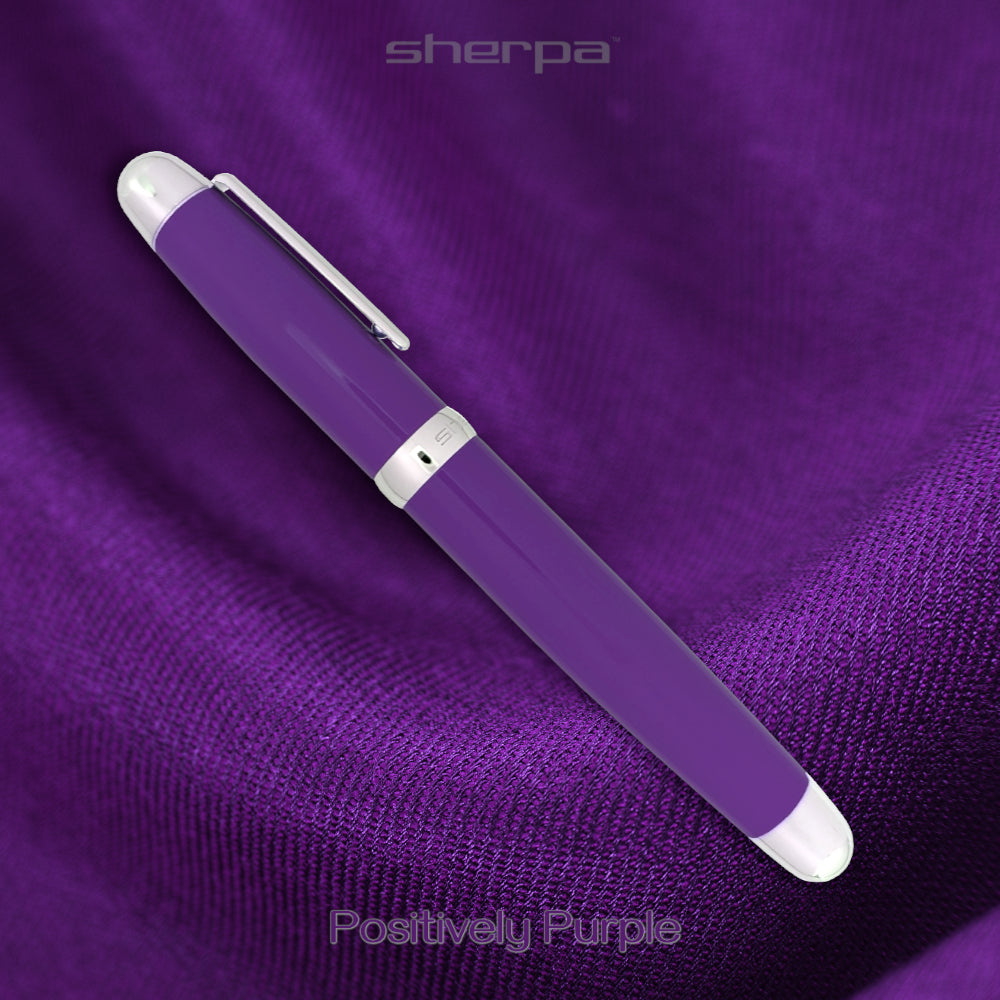 Sherpa Pen Classic Positively Purple Sharpie Marker and Disposable Pen Cover 