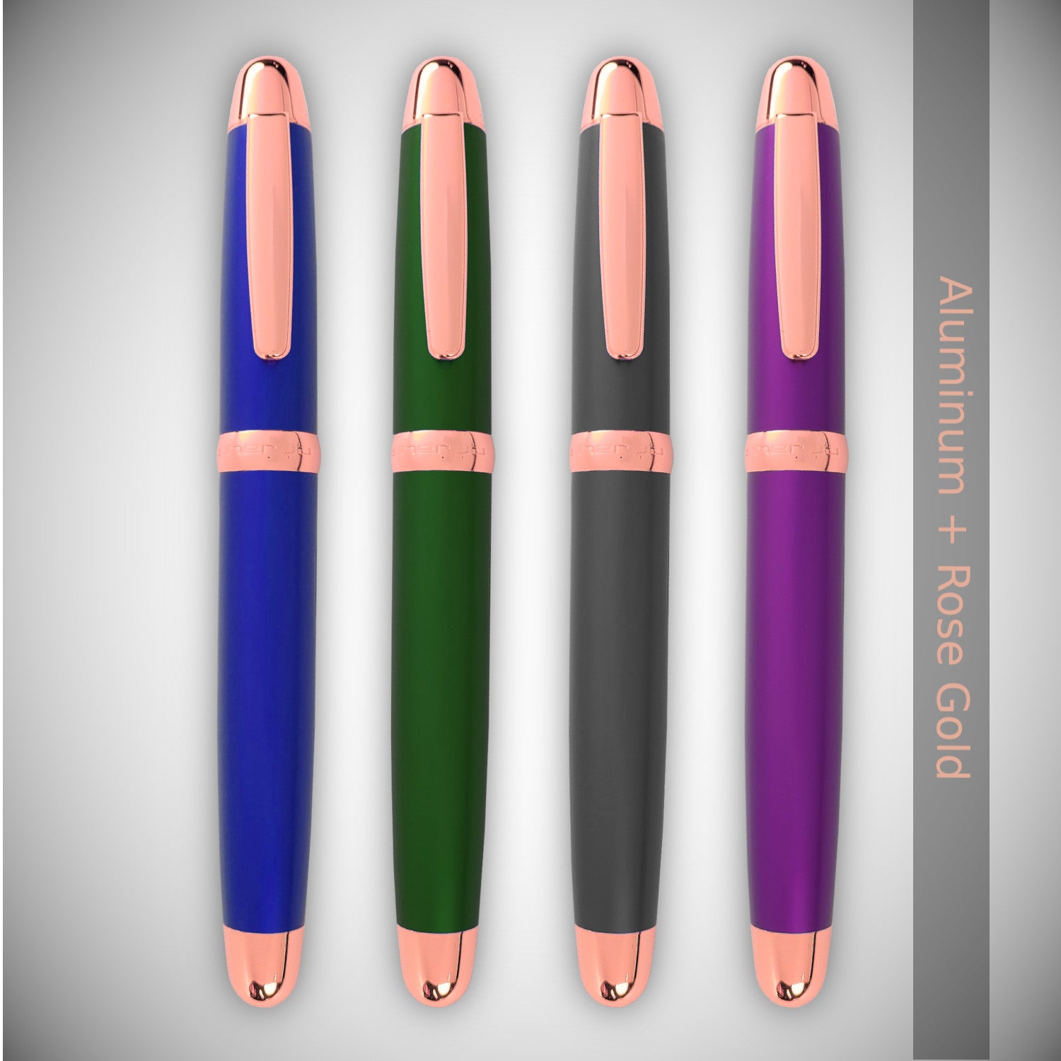 Sherpa Pen Classic Aluminum + Rose Gold Sharpie Marker and Disposable Pen Covers