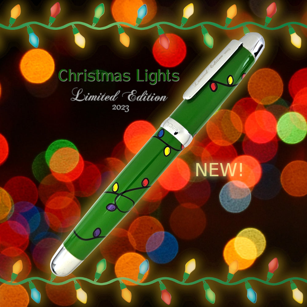 Sherpa Pen 2023 Holiday Limited Edition Christmas Lights Premium Sharpie Marker and Disposable Pen Cover