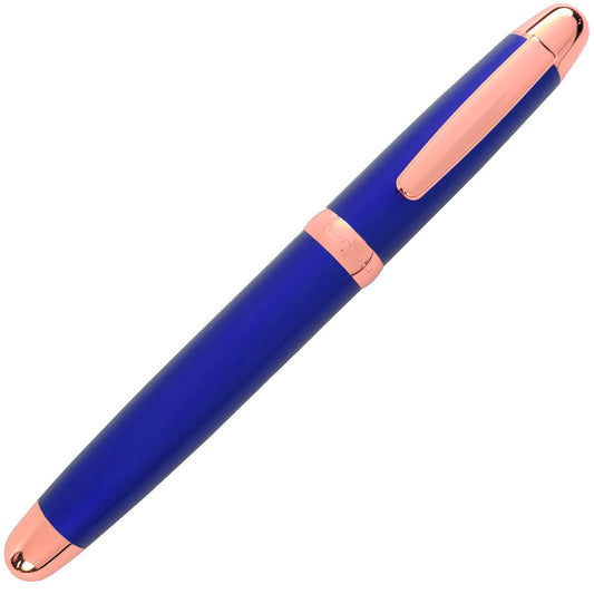 Sherpa Pen Classic Aluminum and Rose Gold Sharpie Marker and Disposable Pen Cover - Perfect Blue