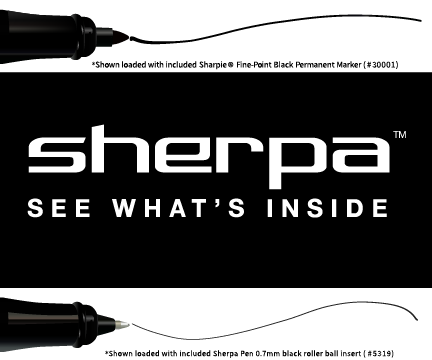 Sherpa Pen Classic Candy Stripes Pen/Sharpie Marker Cover