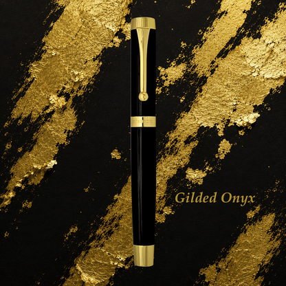 New! Sherpa Pen Ultimate Gilded Onyx Pen/Sharpie Marker Cover metal Sharpie marker holder by Sherpa Pen