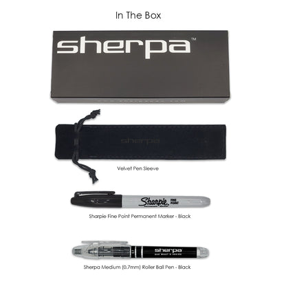 New! Sherpa Pen Ultimate Deluxe Midnight Black Pen/Sharpie Marker Cover