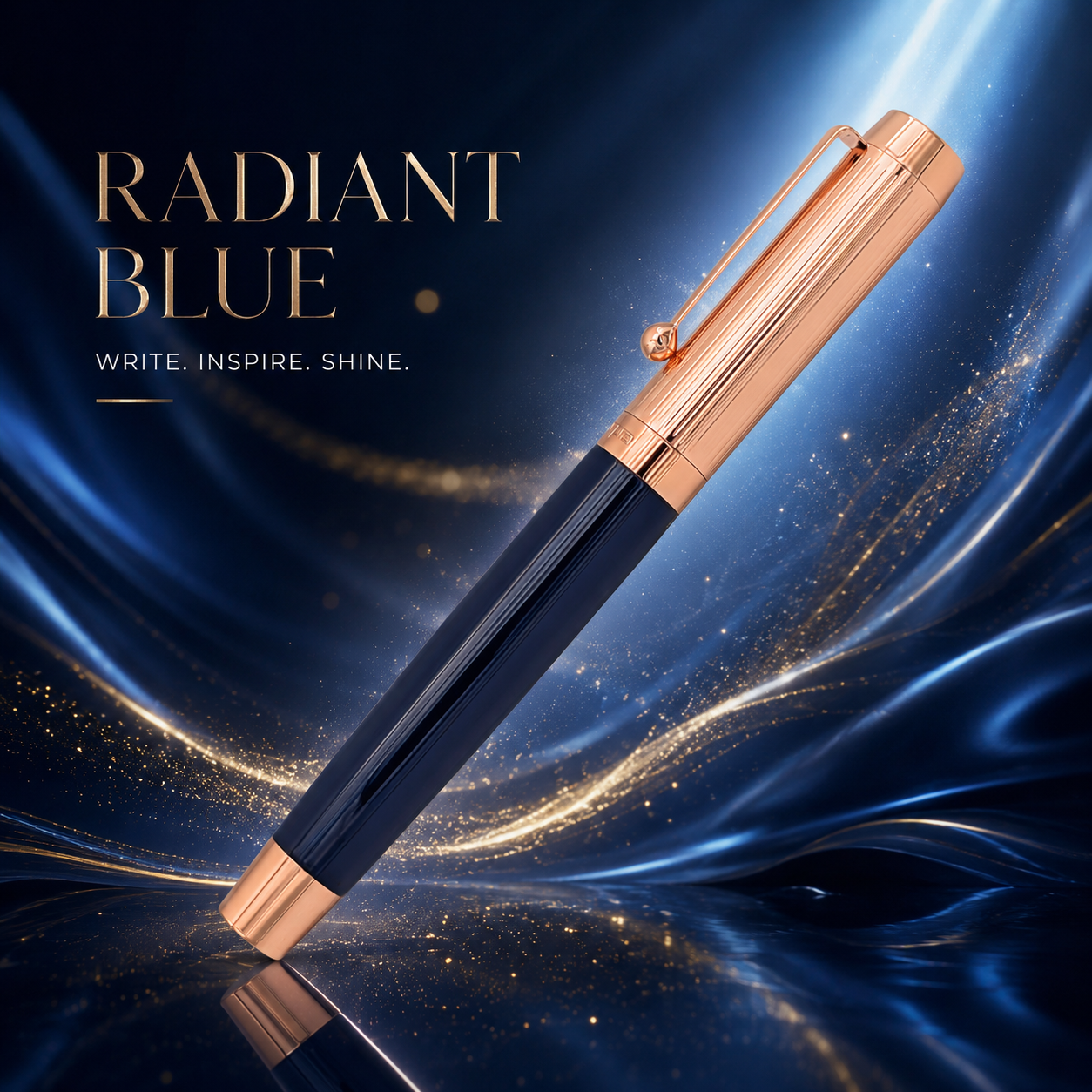 Sherpa Ultimate Deluxe Radiant Blue Luxury pen for the executive gift buyer