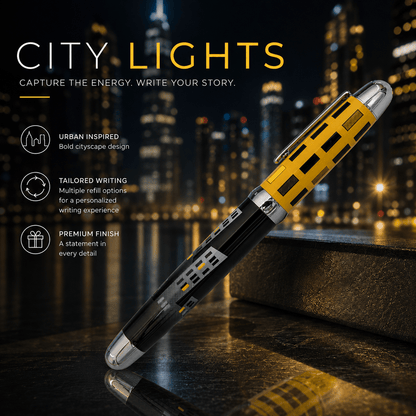 Sherpa Pen Classic City Lights Pen/Sharpie Marker Cover metal Sharpie marker holder by Sherpa Pen