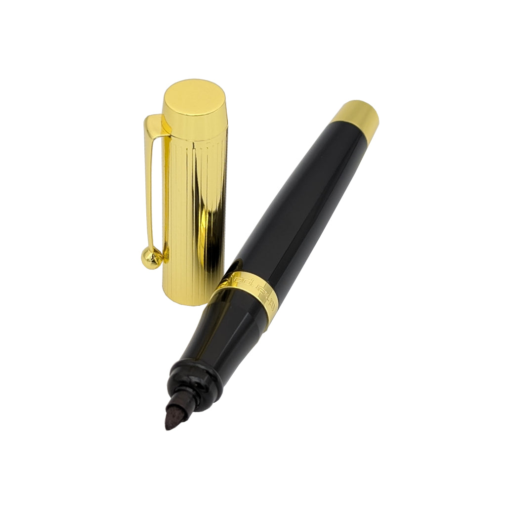 New! Sherpa Pen Ultimate Deluxe Gilded Onyx Pen/Sharpie Marker Cover