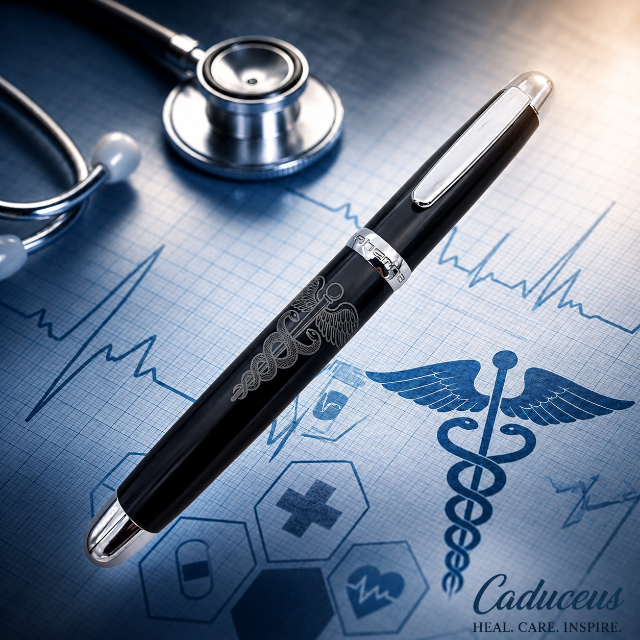 Sherpa Pen Classic Caduceus Premium Sharpie Marker and Pen Cover Sherpa Pen
