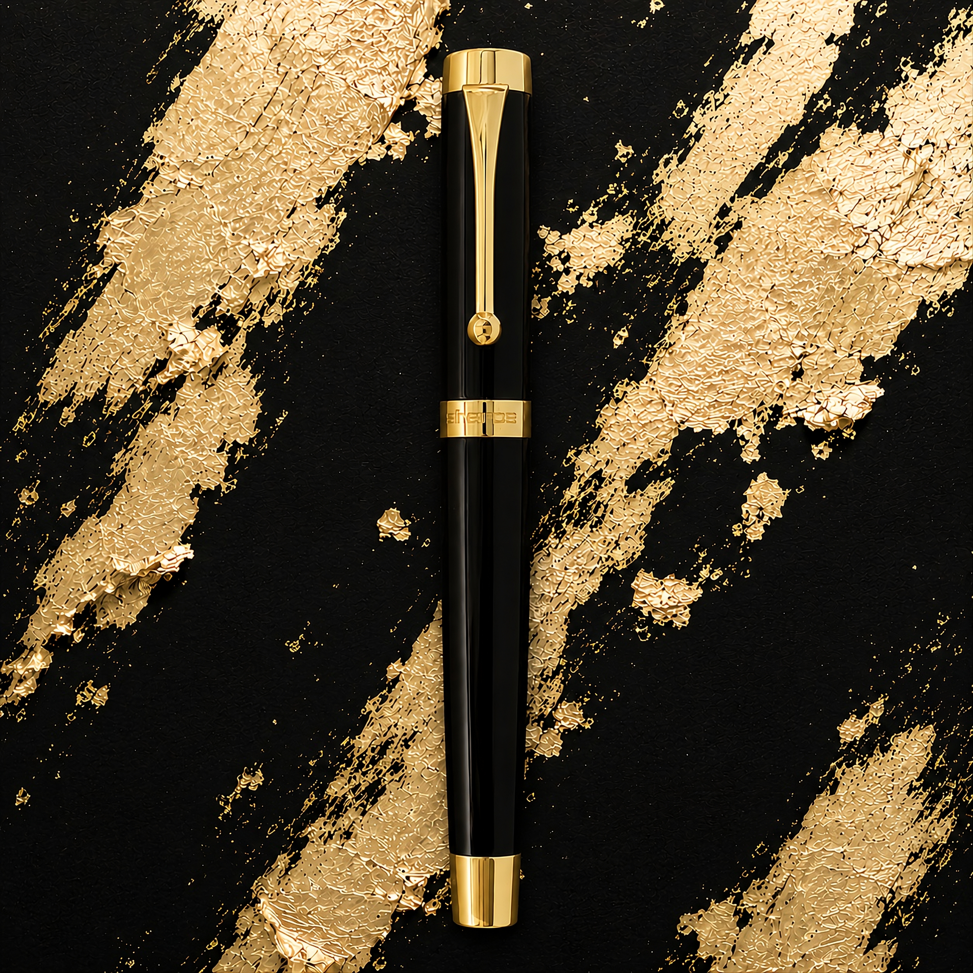 Sherpa Pen Gilded Onyx Black and Gold Executive Sharpie Marker Cover