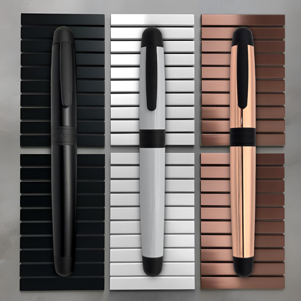 Sherpa Pen Classic Contemporary Tactical Black Collection – ultra-modern pen covers with a matte black grip and sleek black finishes, designed to elevate your Sharpie or disposable pen with rugged style and precision performance.