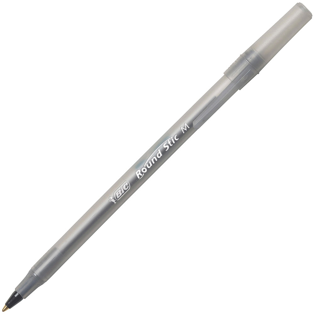 Bic Round Stic Ballpoint Pens xtra life black