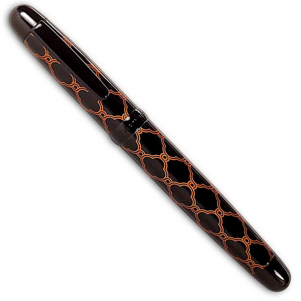 Sherpa Classic Windows Copper Accents Sharpie, roller ball, ballpoint, fountain pen cover.  Art Deco/Nouveau window design